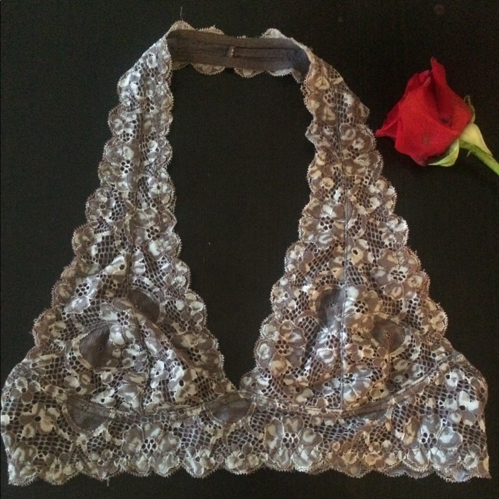 Free People Intimately lace halter bra size small